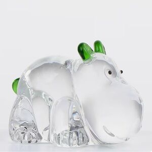 “The Protector” Mini Hippo. She is Known to Bring Luck & Ward off Evil! (Green)